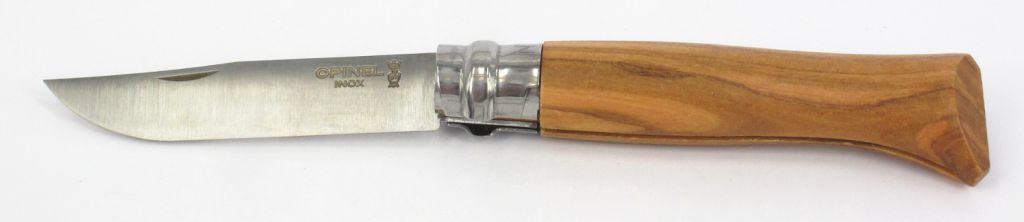 Opinel 001004_Складной нож Opinel n°8 с чехлом, в деревянной коробке